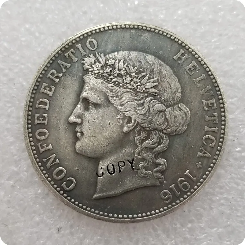 1888-1916 Швейцария 5 франков Берн копия монет | Дом и сад