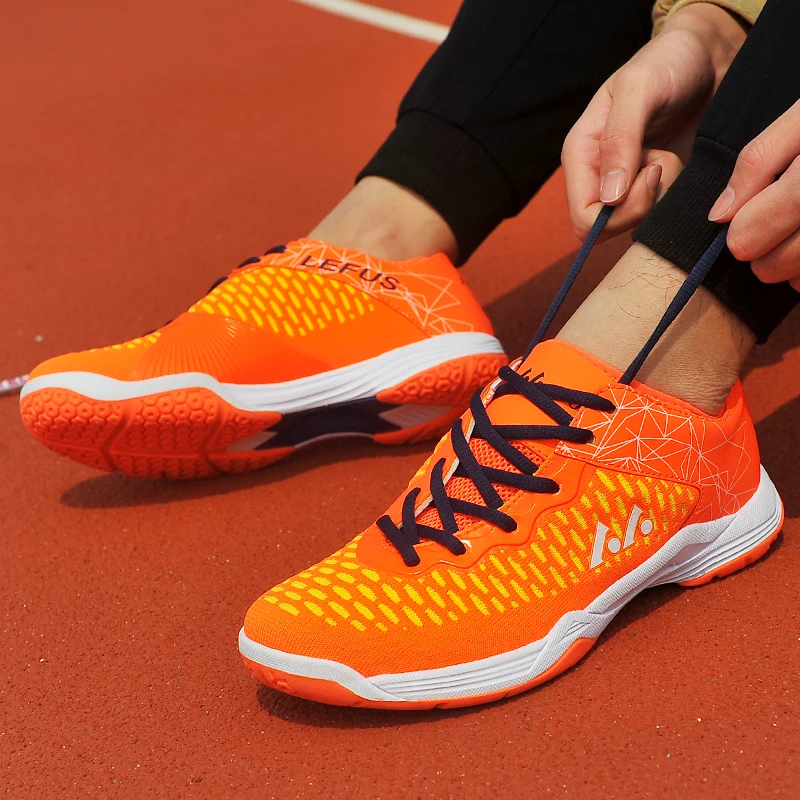 Пара бадминтон обувь Для женщин Для мужчин Теннисный корт Mesh Sneaker легкий суд Спортивная тренировочная обувь волейбол внутри здания подушки