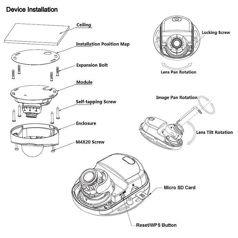 Original Dahua IPC-HDBW4231F-AS 2MP Starlight IR Mini Dome Network camera LEDs Length 20m IP Camera Logo | Безопасность и защита