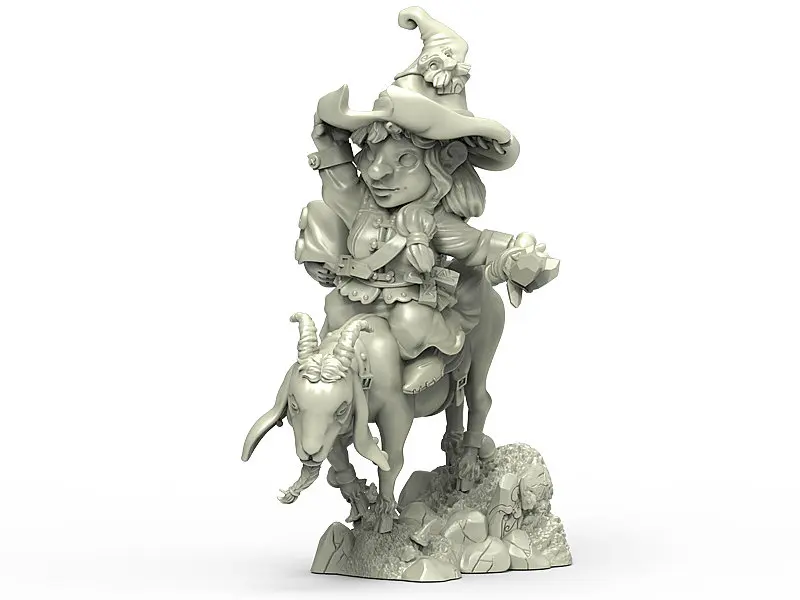 [Loong Way Miniatures] Durgin краска Форж целитель Талли 32 мм Смолы миниатюрный | Игрушки и