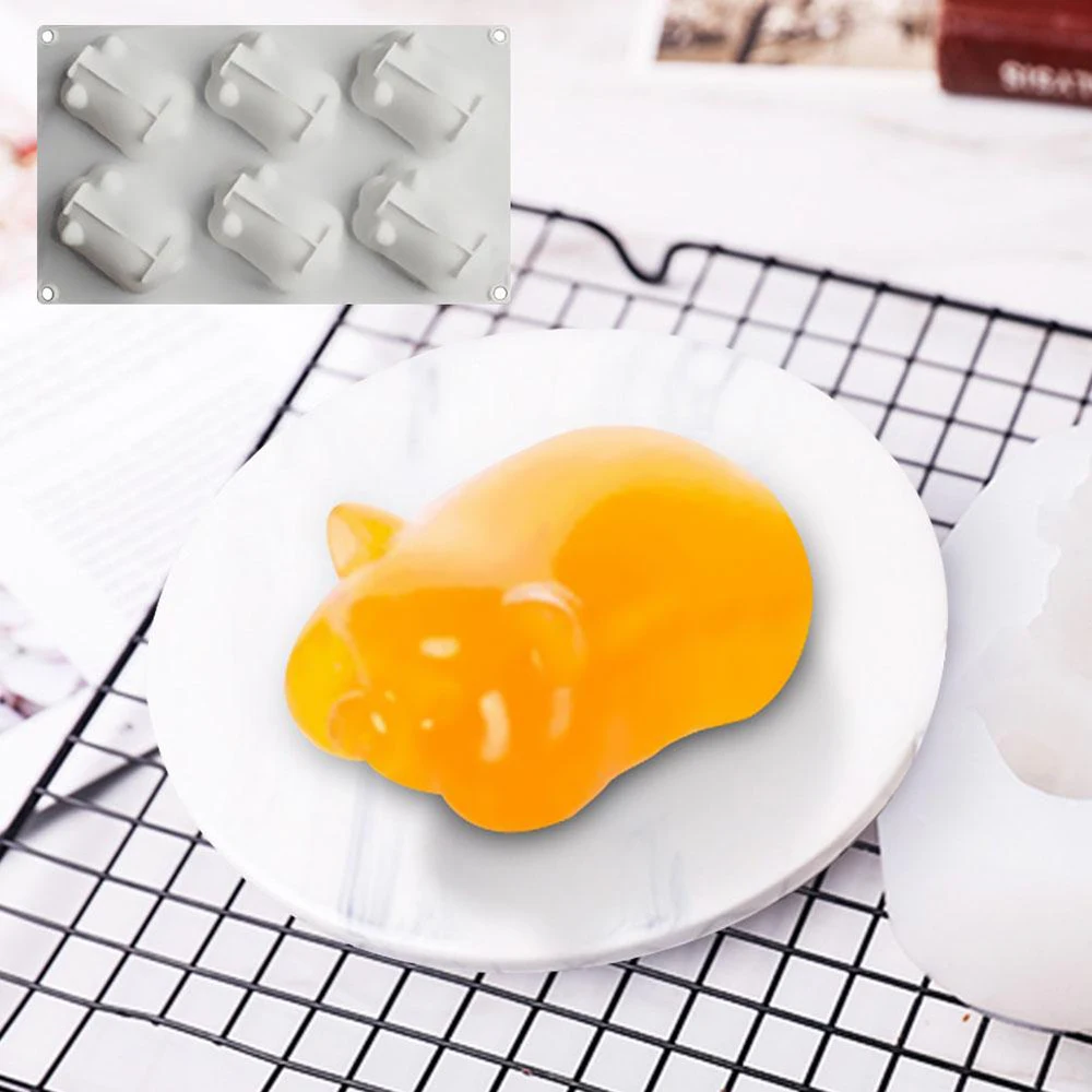 3D милая свинья мусс торт Силиконовая форма Маленькая конфеты модель шоколада