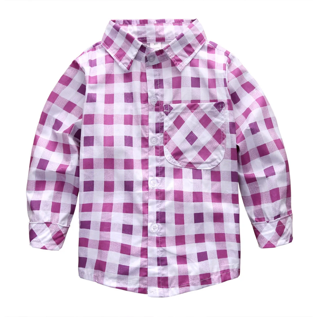 Spring Autumn Fashion Baby Kids Girls Cotton Tops Long Sleeve Checked Shirts Holiday Streewear Age 2-7Y | Детская одежда и обувь