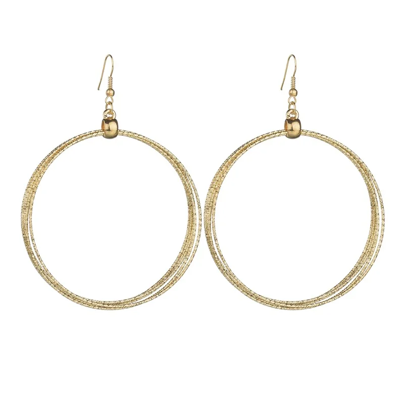 . Новые крупные металлические большие круглые серьги женские характерные