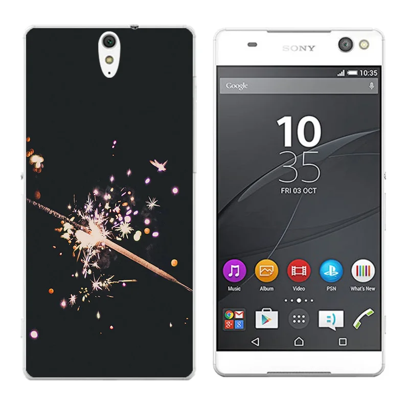 Мягкий ТПУ чехол для Sony Xperia C5 телефон треугольная печать мягкий TPU Ultra/E5553/E5506