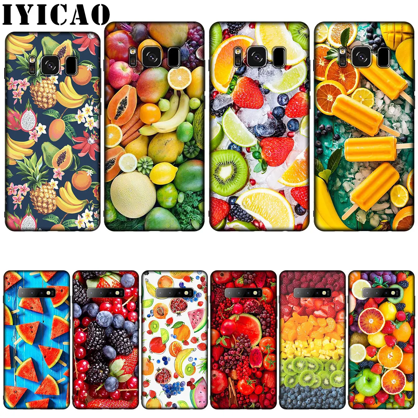 Мягкий силиконовый чехол с фруктами для Samsung Galaxy S20 S10 S9 S8 Plus Lite Ultra S6 S7 Edge S10e