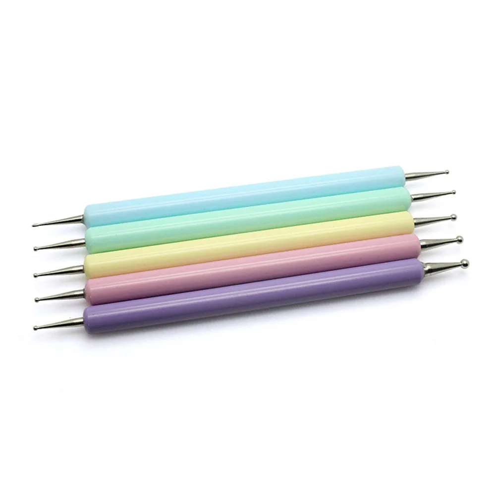

5 Pcs/Set 2 Way Dotting Pen Painting Nail Art Tip Dot Paint Manicure Tools Kit KG66