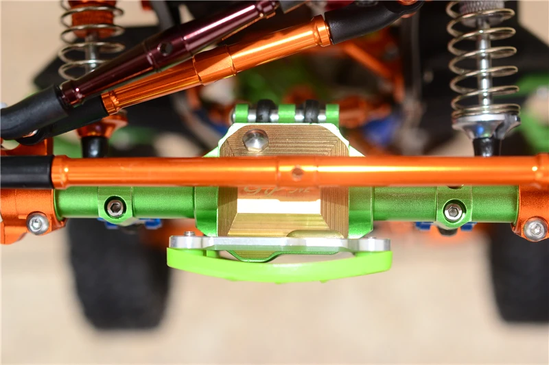 GPM для AXIAL SCX10 II AX90046 AX90047 латунь/медь передняя/задняя коробка передач крышка