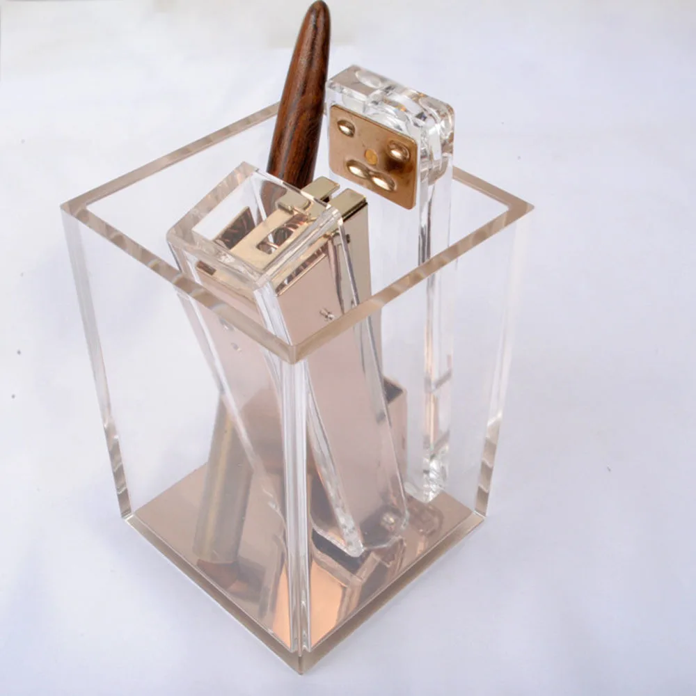 Хрустальная ручка карандаш держатель акриловый канцелярский стол организация
