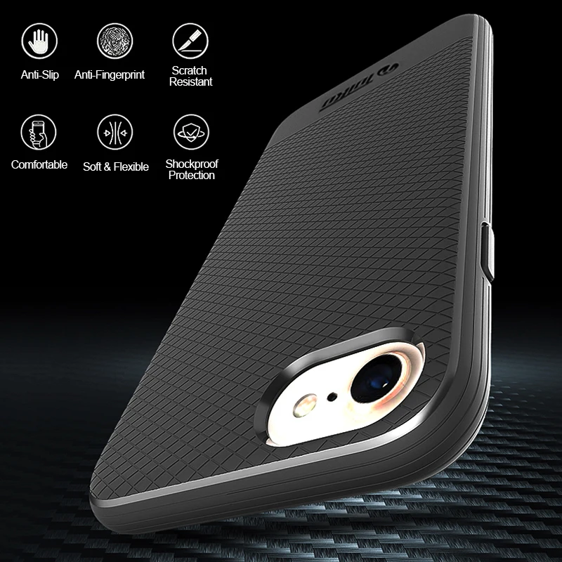 Чехол для телефона toyko с защитой от ударов для iPhone 6, 6s, 7, 8 Plus, Ударопрочный Мягкий ТПУ бампер, задняя крышка для мужчин, бизнес, геометрический узор