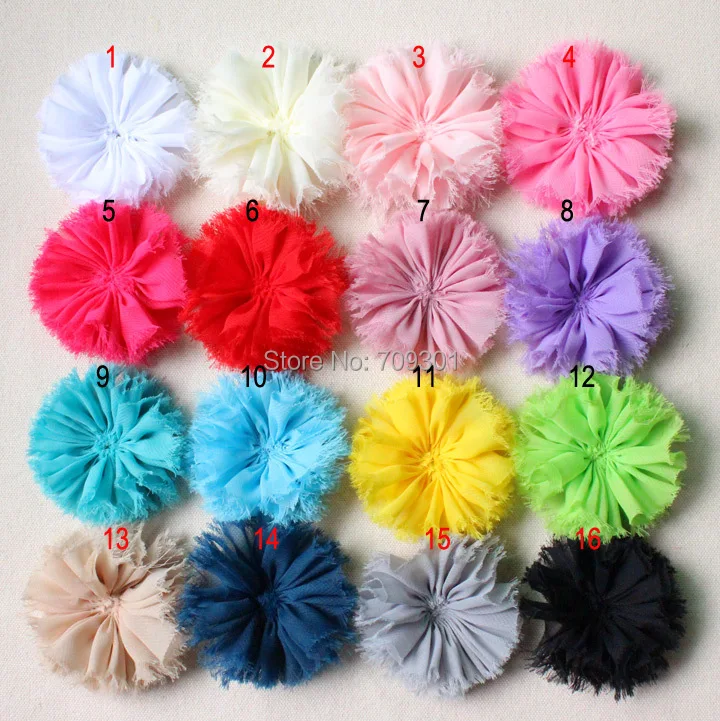 Цельный шифон Цветок шикарный цветочная ткань цветок для девочек Дети