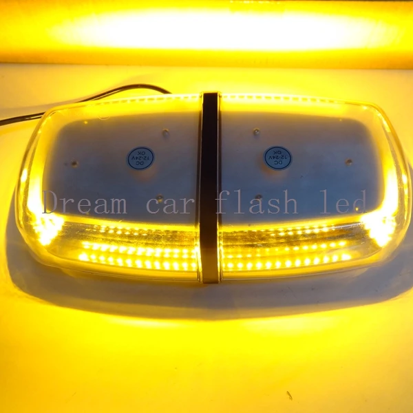 

01039 12V-24V very bright light Amber 72SMD warning light LED emergency signal lamp LED Flash Light Mini bar lamp Ambulance lamp