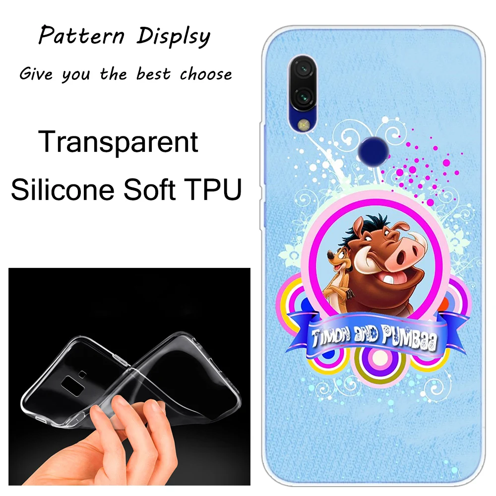 Мягкий силиконовый чехол Hakuna matata The Lion King для Xiaomi Redmi K20 7 7A 5 5Plus 6 6A S2 Note 8 7 6 5 Pro