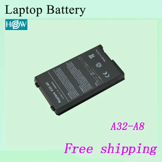 Аккумулятор для ноутбука A32-A8 ASUS NB-BAT-A8-NF51B1000 A8 A8000 A8A A8H A8N A8Z Z99 Z99H Z99J Z99Jn | Компьютеры и