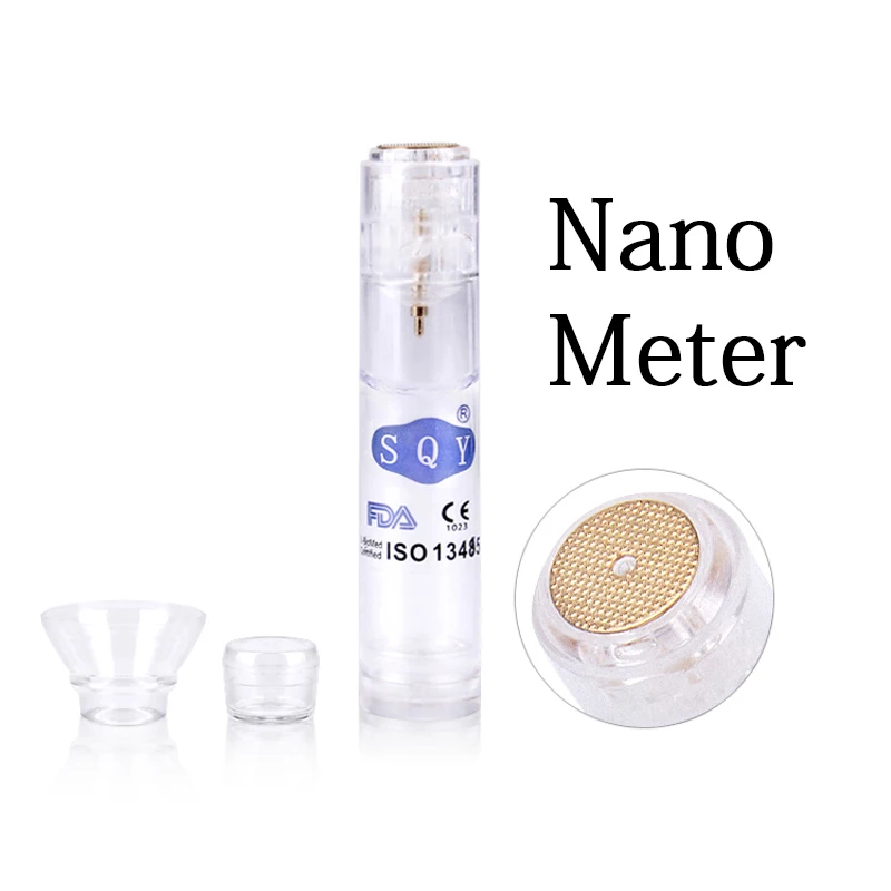 Nano-Mater Автоматический ролик дермы для лифтинга лица Инструменты для ухода за кожей против морщин золото Дерма роликовые иглы прибор для подтягивания кожи лица стройнее - Цвет: Nano-Mater