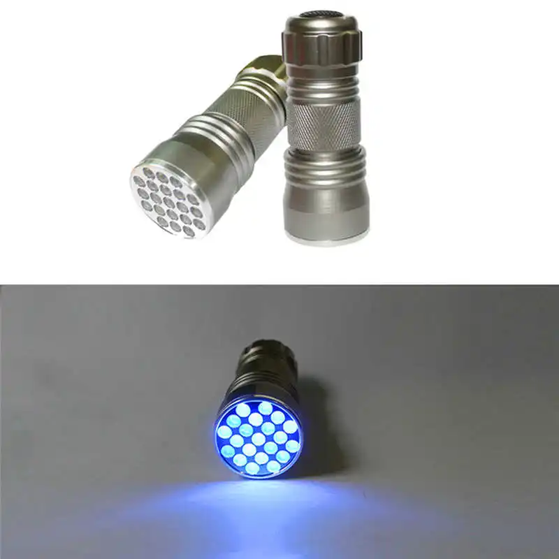 Супер яркий Мощный светодиодный фонарик 21 Светодиодный УФ Многофункциональный