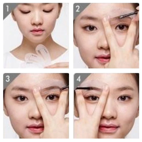 3 шт./лот Прозрачный Прочный инструмент для рисования бровей помощник шаблона