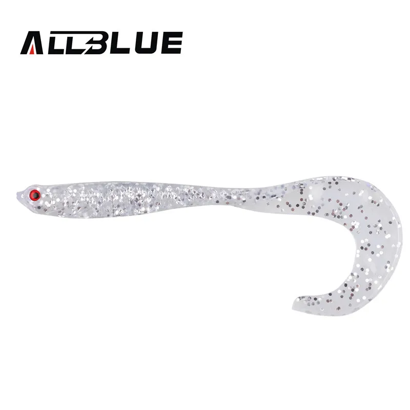 ALLBLUE Мягкая приманка 4 шт./лот 12 5 см 6 г рыболовная в виде личинки с одним хвостом