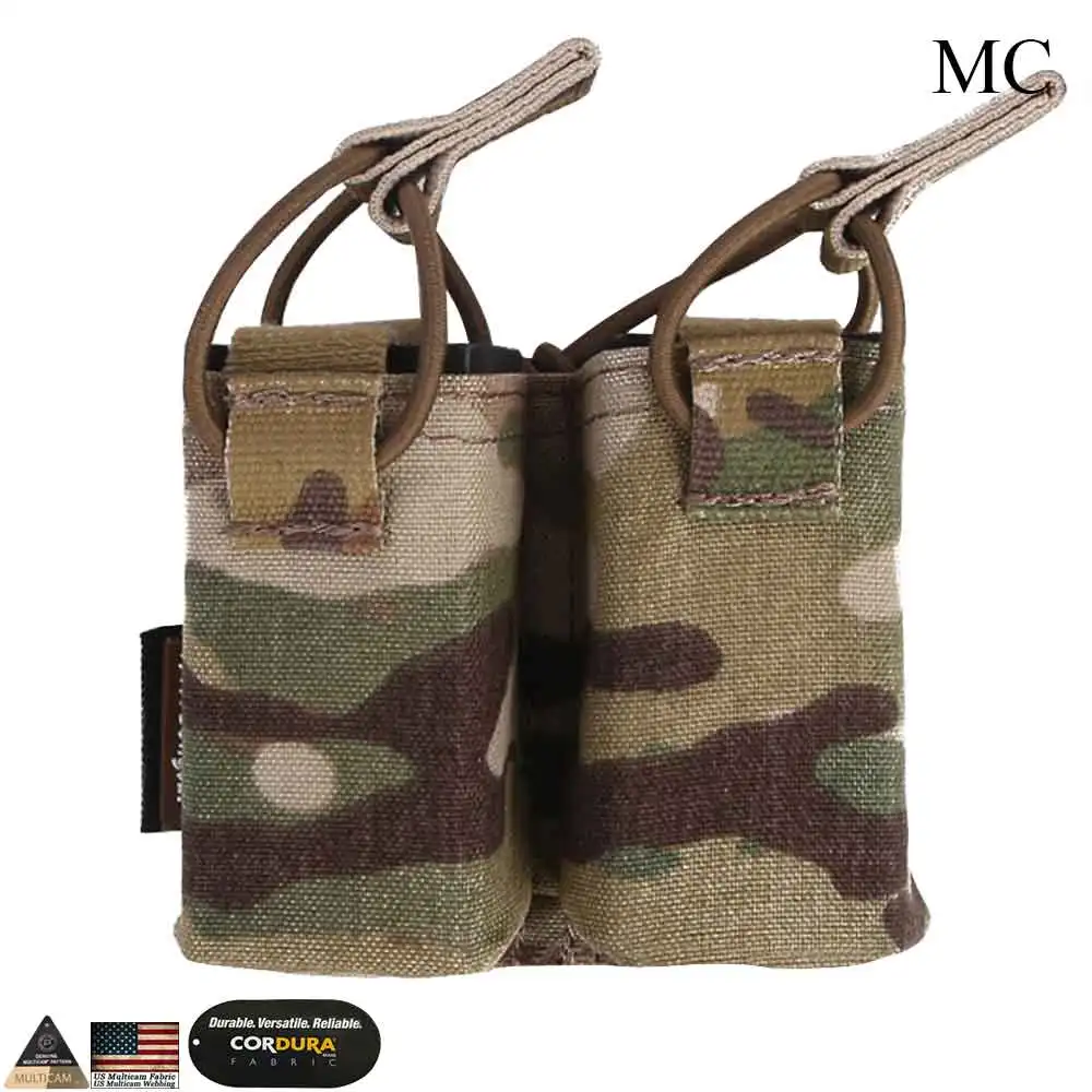 Multicam EMERSON двойной Magzine чехол для SS жилет Пистолет подсумок страйкбол Пейнтбол Охота Molle Чехол EM6374 - Цвет: Multicam
