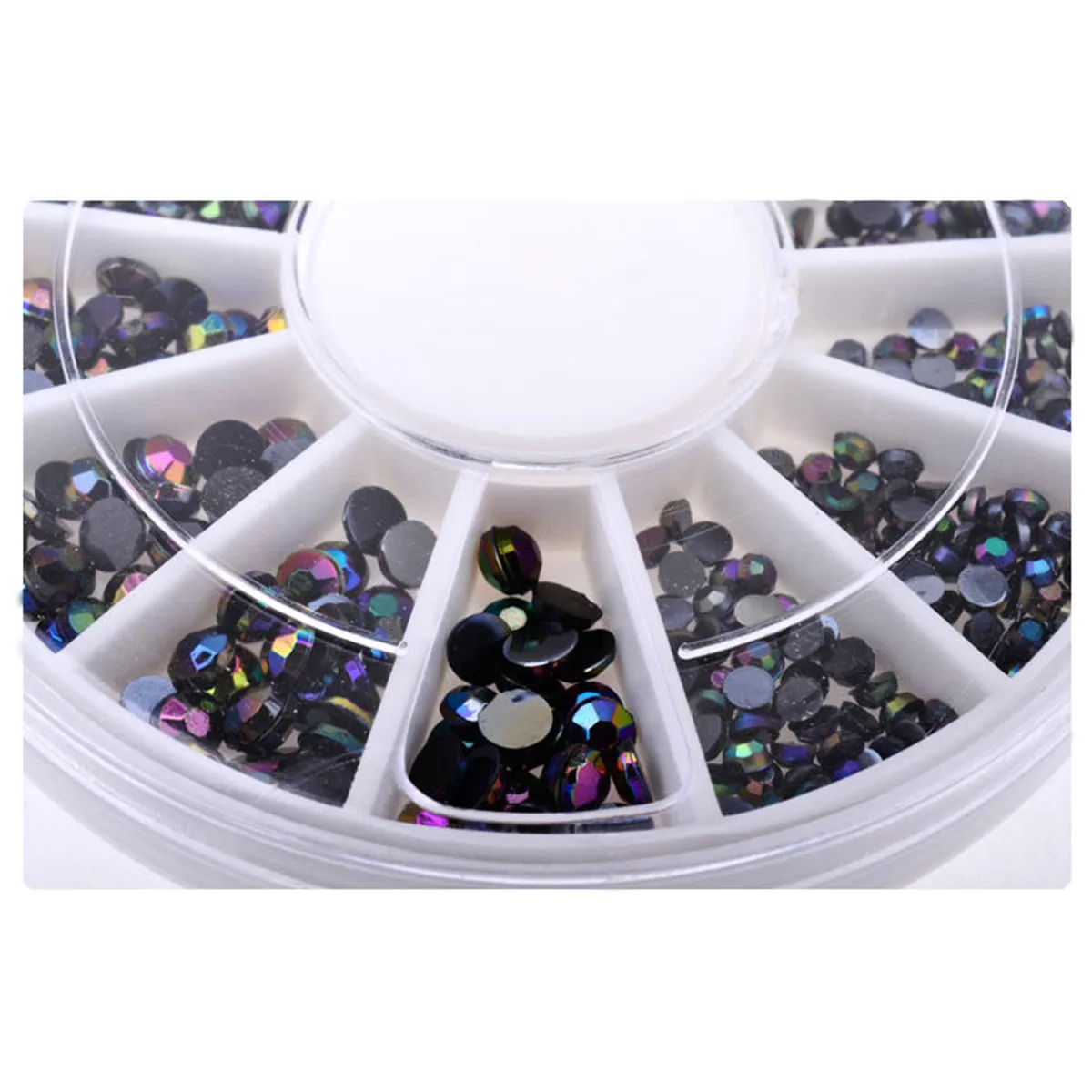 Лак-Хамелеон Черный Ab алмазные 3D Стразы для дизайна ногтей блестящие камни и