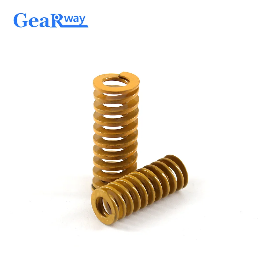 Gearway 4 шт. желтая компрессионная пружина TF12x20/12x2 5/12x5 0/12x55 мм 58% коэффициент сжатия