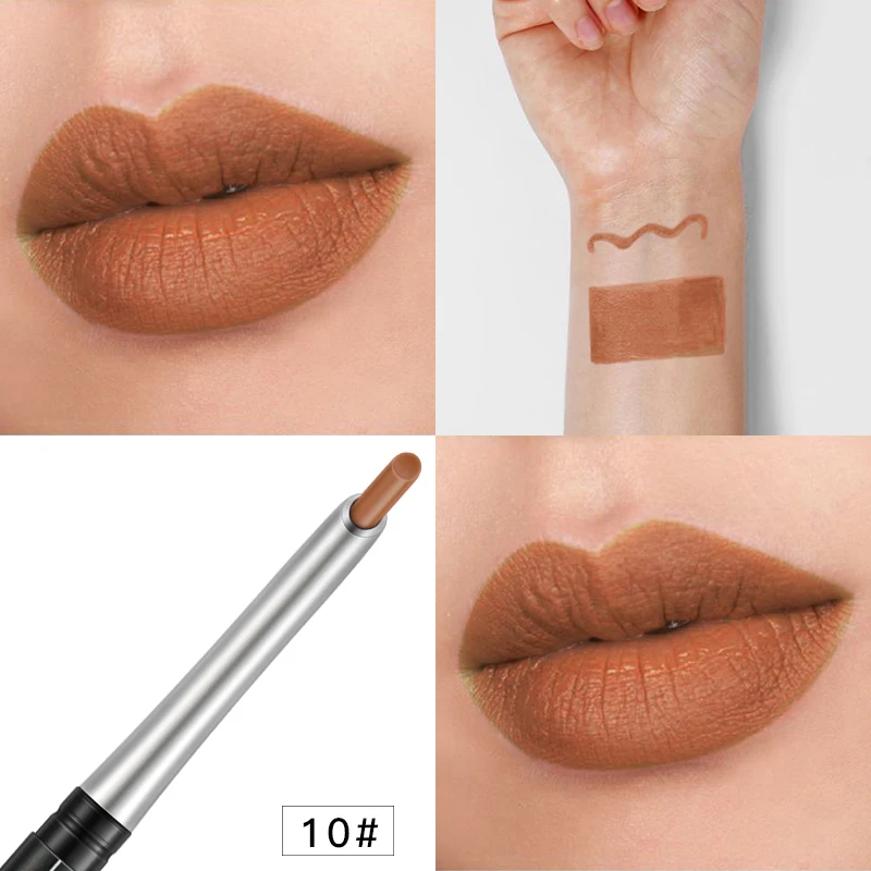 10 Pudaier прочный матовый губная помада Lipliner ручка баланс для губ кожа водостойкий Питательный Увлажняющий анти-сухой легкий цвет Весна TSLM2 - Цвет: 10