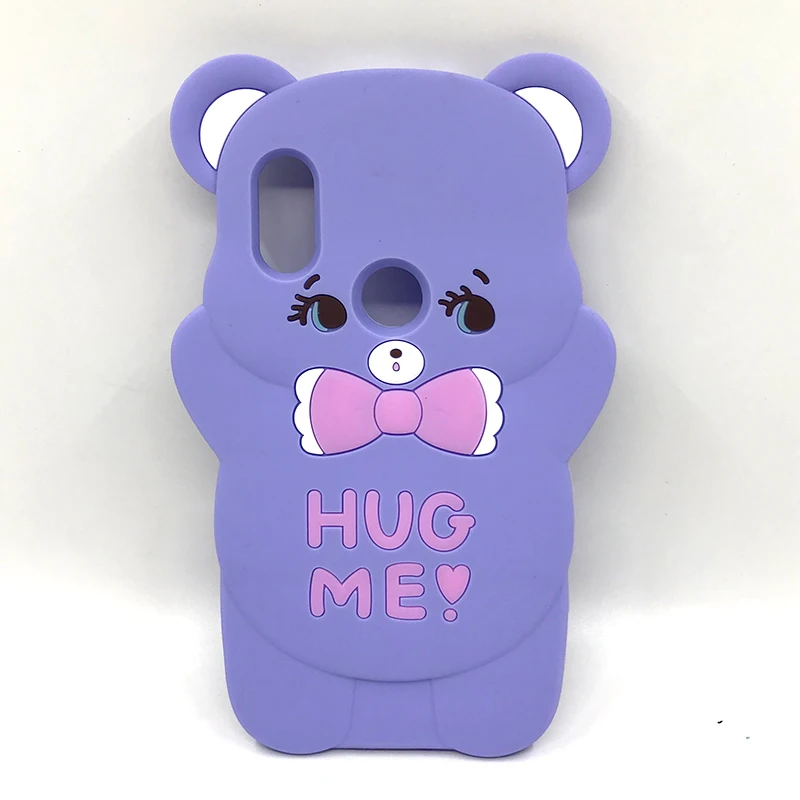 Чехол для Xiaomi Redmi Note 6 Pro милый силиконовый чехол с объемным медведем задней панели
