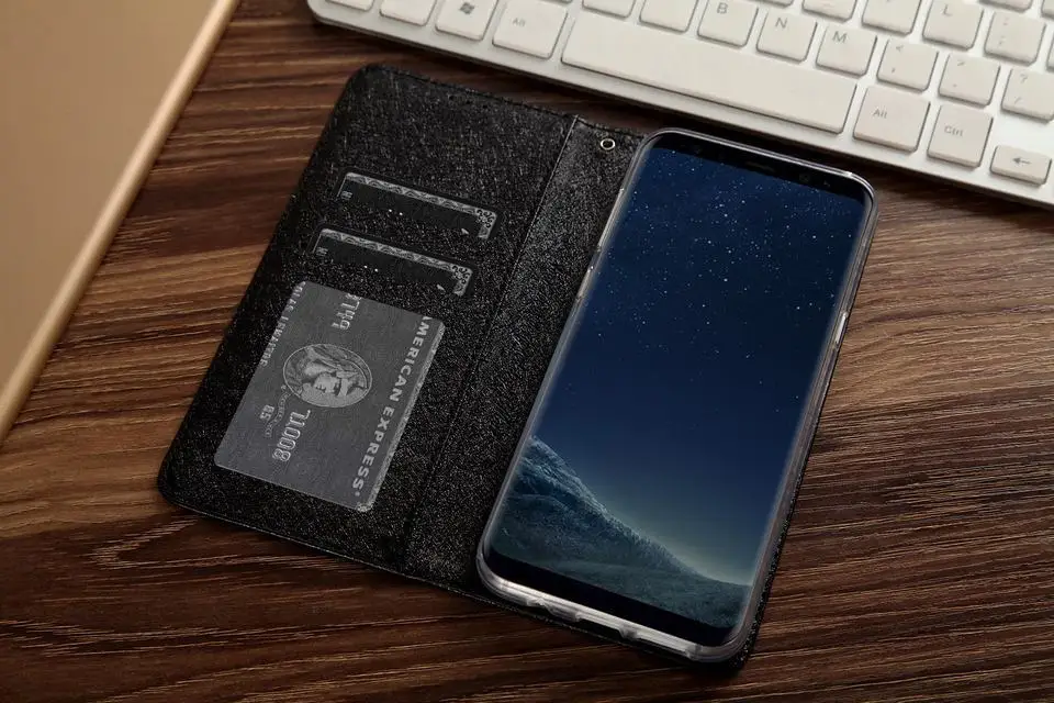 Для samsung galaxy s8 чехол Роскошный кожаный магнитный чехол-кошелек чехол для телефона для samsung galaxy s8 plus Чехол-книжка