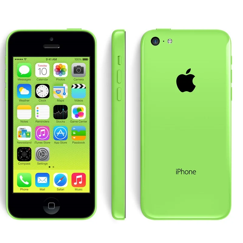 Зеленый Горячая Распродажа разблокированный мобильный телефон Apple Iphone 5C 4," двухъядерный 8MP камера IOS WIFI GPS использованный мобильный телефон Восстановленный - Цвет: Зеленый