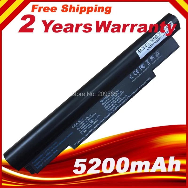 Черный батарея для Samsung N110 N120 N128 N130 N270B NC10 ND10 NC20 AA-PB8NC6B AA-PL8NC6B BA43-00189A AA-PB8NC6B/E |