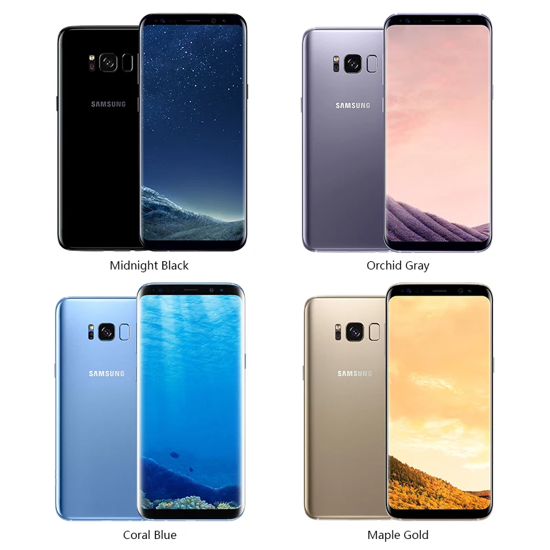 Разблокированный Samsung Galaxy S8 G950U snapdragon/G950F Exynos 4 ГБ ОЗУ 64 Гб ПЗУ 6," Восьмиядерный Android отпечаток пальца 12МП телефон