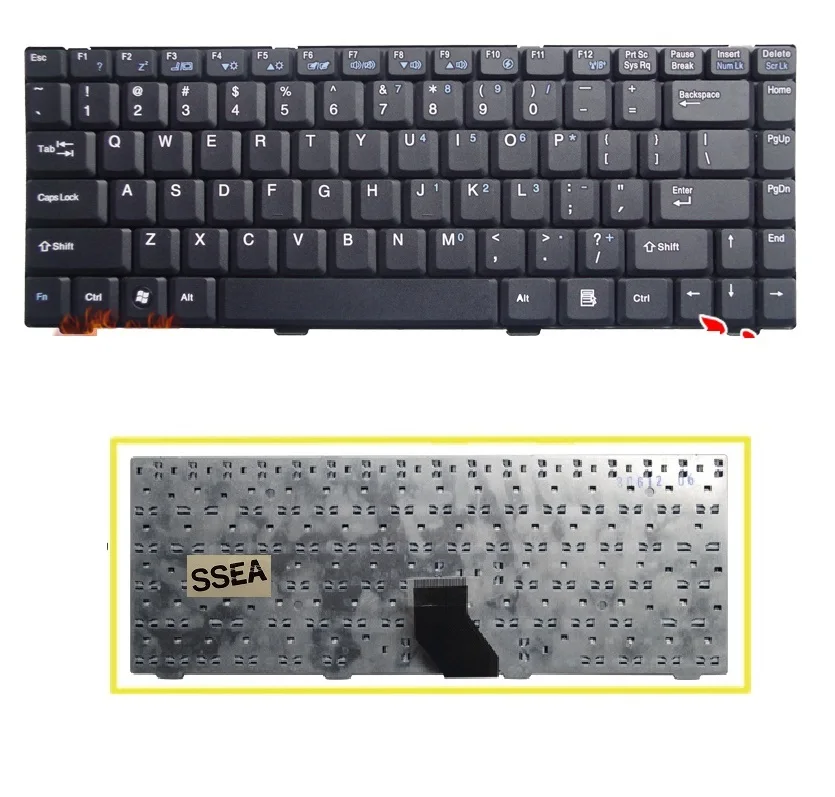 

SSEA New Laptop US Keyboard English for BENQ R43 R43C R43CE R43CF Q41