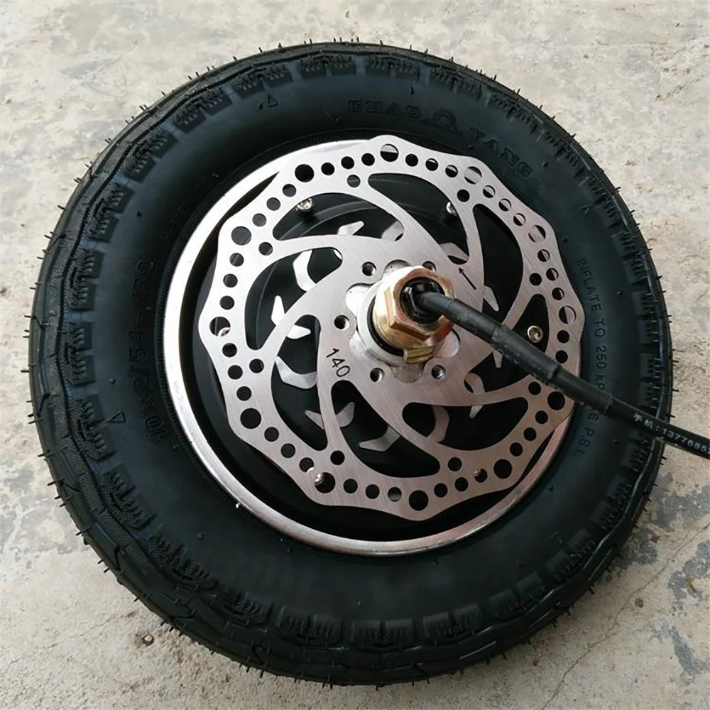 Электрический велосипед мотор для центрального движения колеса 10 ''36 V 350W 30 км/ч 10 дюймов безщеточный мотор для центрального движения без зубчатой передачи электрический скутер приводной комплект с аксессуаром