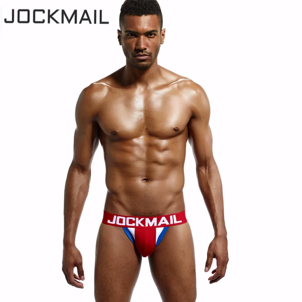 JOCKMAIL Brand Mens Jock Straps Briefs Underwear Bikini Cotton Men Jockstraps Gay Penis Pouch Thong G Strings Backless Buttocks |