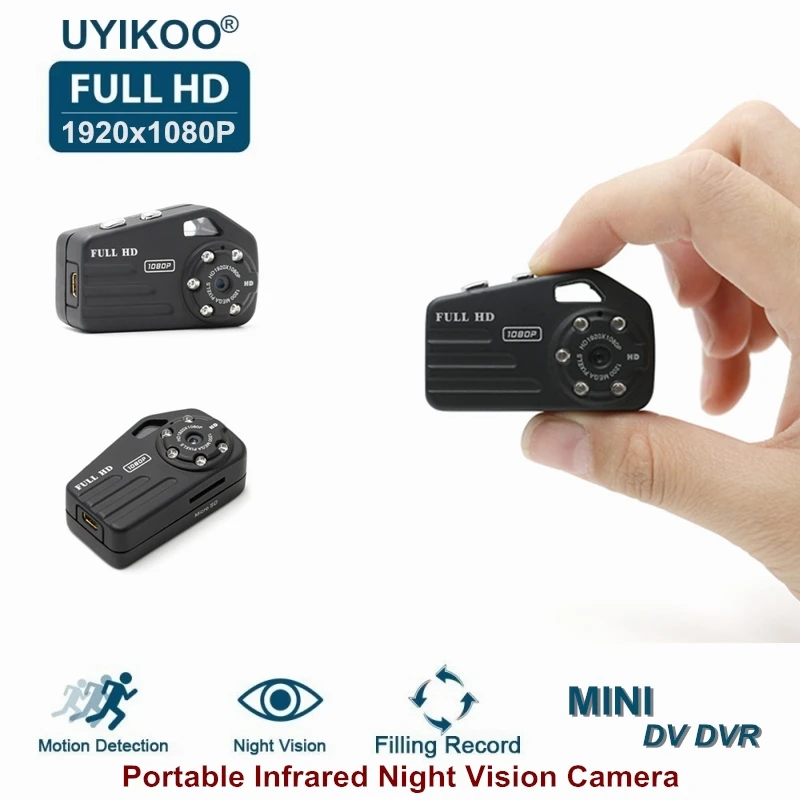 UYIKOO Новый SQ11 Full HD 1080p мини Камера Ночное Видение движения Сенсор Малый