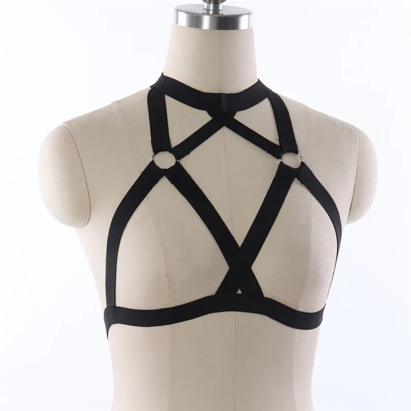 Сексуальный черный бюстгальтер без косточек в стиле Bralette полностью регулируемый