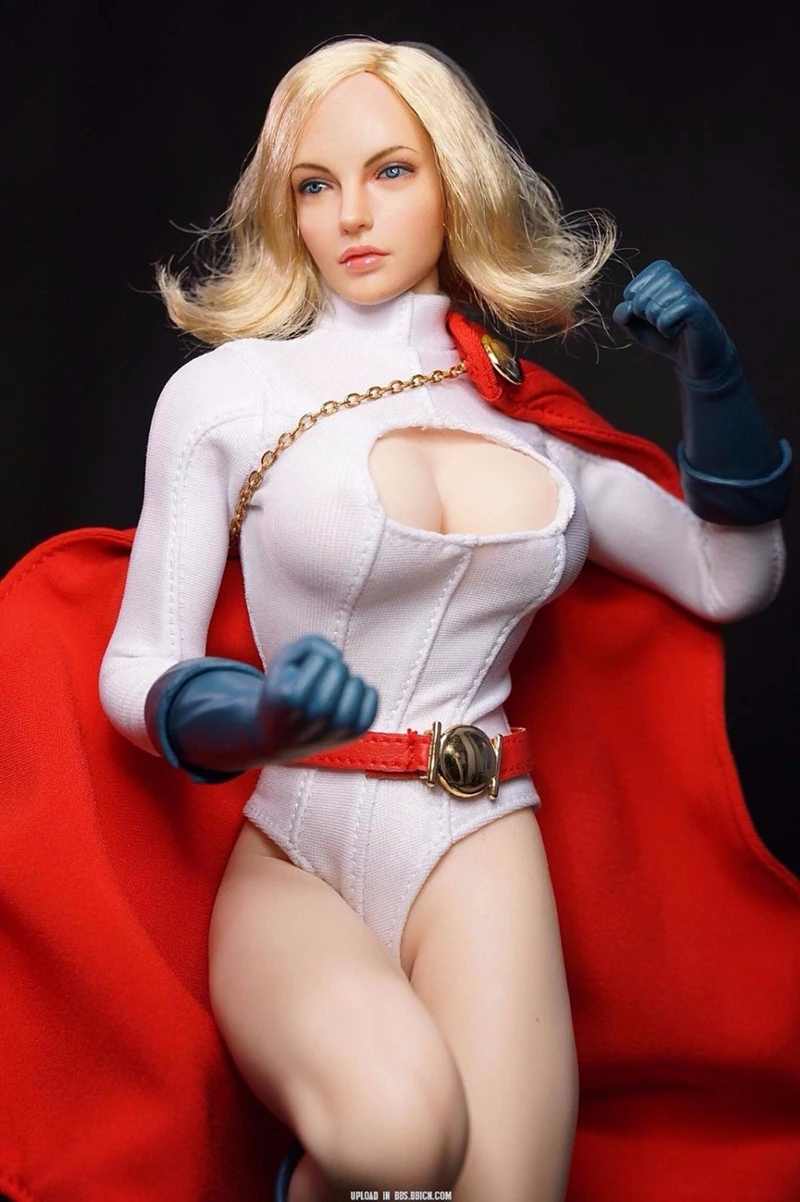 1/6 Женские аксессуары для экшн-фигурок DIY Super Girl power женская голова скульптура и одежда костюмы для 1:6 бледная(S20A) фигура тела
