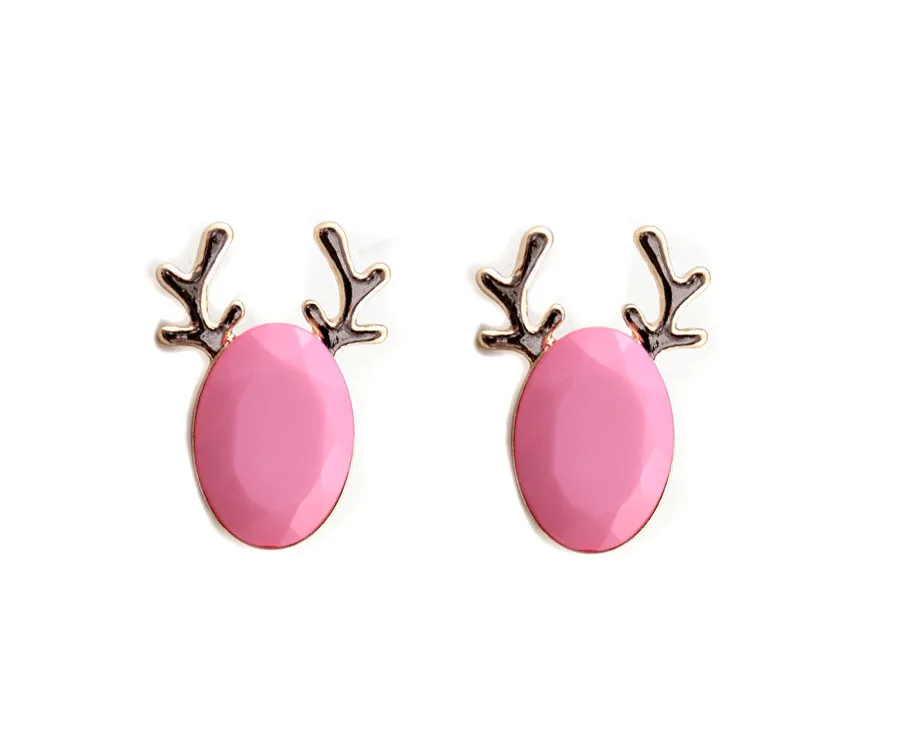 611 европейский модный бренд текстура Рождественский олень имитация серьги