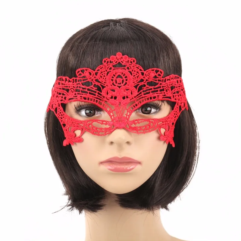 Красные кружевные маски пикантные женские маски танец маска партии Halloween Masquerade Кружева партии девочек партия поставки Леди Маска