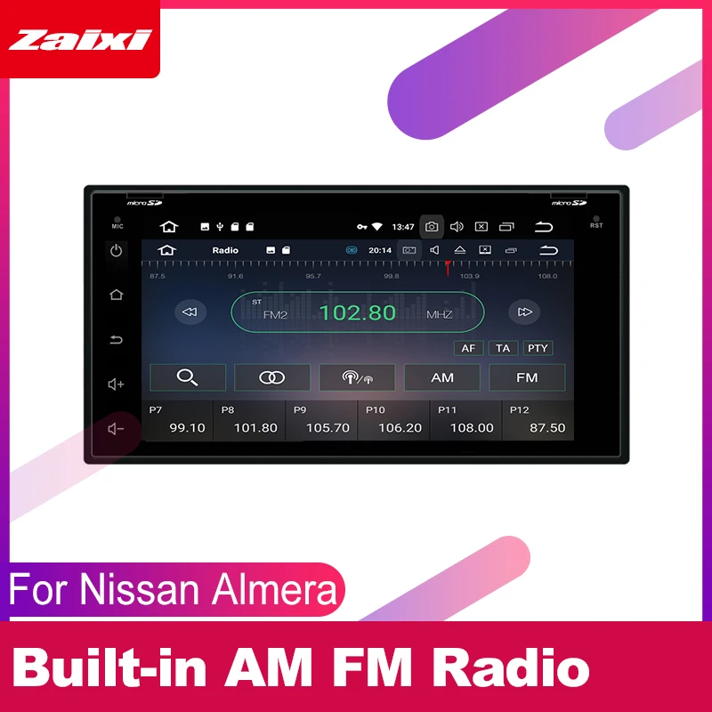 Автомобильная Мультимедийная система ZaiXi для Nissan Almera латио Sunny Versa 2011 ~ 2019 2 DIN
