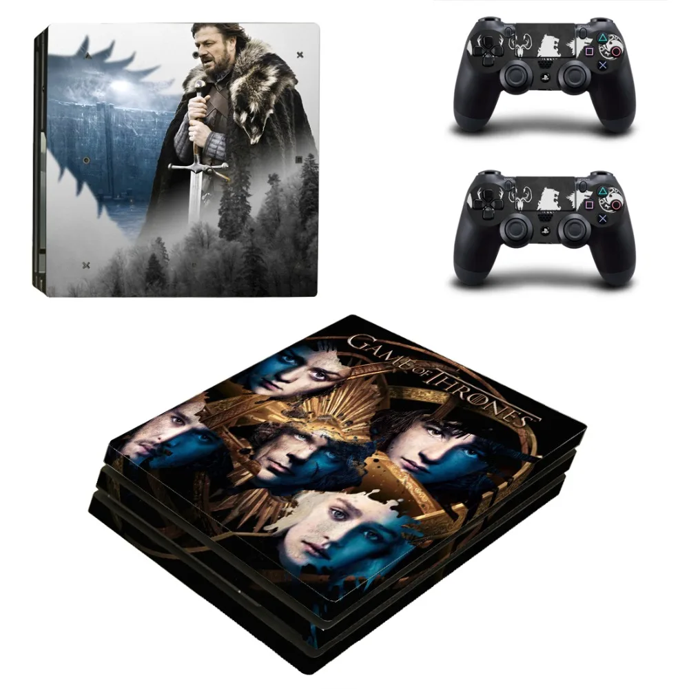 Игра престолов Зима идет PS4 Pro наклейка кожи для playstation 4 консоль и