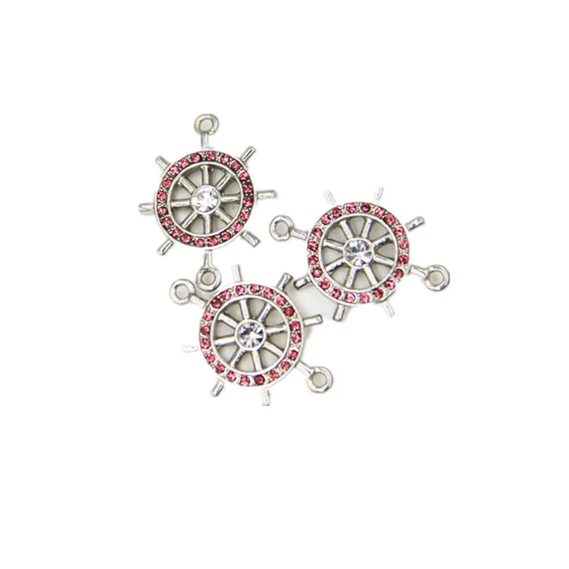 Цветные Подвески руль ювелирные изделия из хрустального сплава в форме колеса