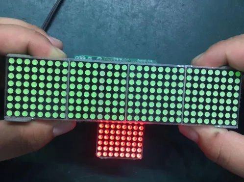 10 шт. MAX7219 матричный модуль микроконтроллер 4 в одном дисплее|max7219 dot matrix module|display