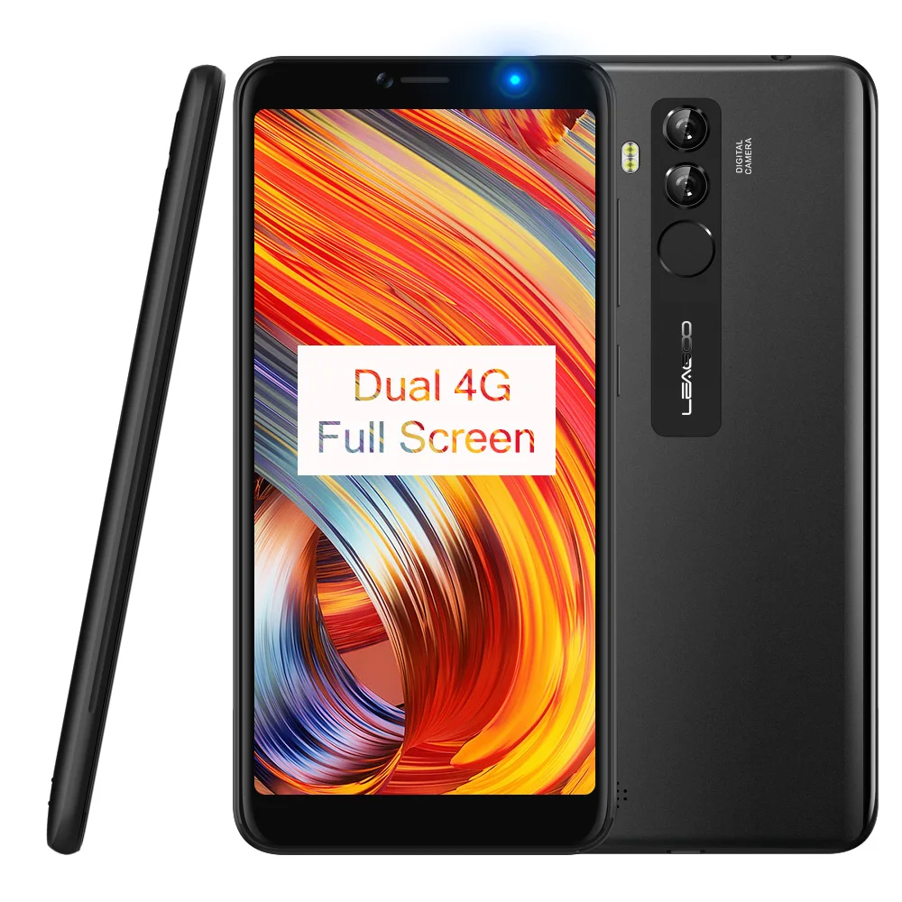 LEAGOO M9 Pro 5.72&quot HD+ 18:9 Screen 13MP Camera Android 8.1 Smartphone MT6739 Quad Core 2GB RAM 16GB 3000mAh Fingerprint Phone |