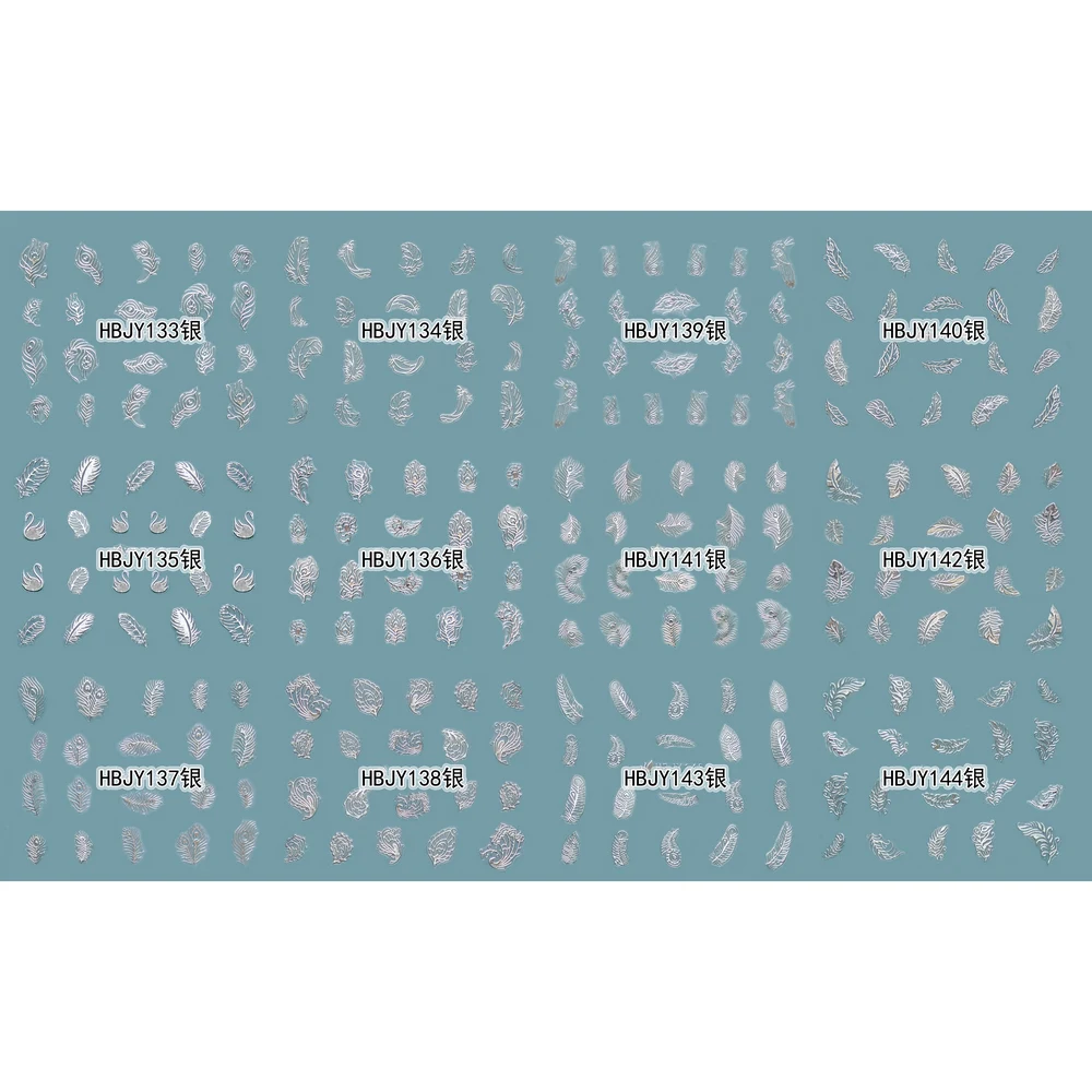 12 листов самоклеящиеся 3D Наклейки для дизайна ногтей|sheets nail art|nail artsticker decal |