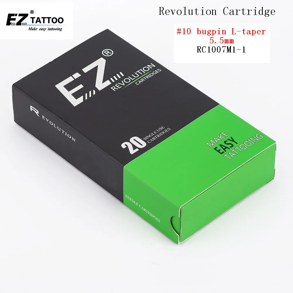 

RC1007M1-1 EZ Revolution Tattoo Needles Magnum (M1) Cartridge Needles #10 0.30mm for system machines and grips 20 pcs /box