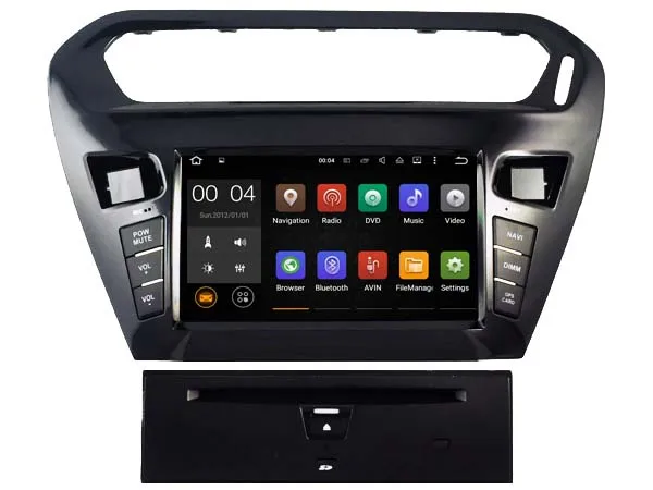 Android 7 1 авто стерео Мультимедиа для Citroen Elysee/PEUGEOT 301 автомобильный dvd-плеер gps Bluetooth