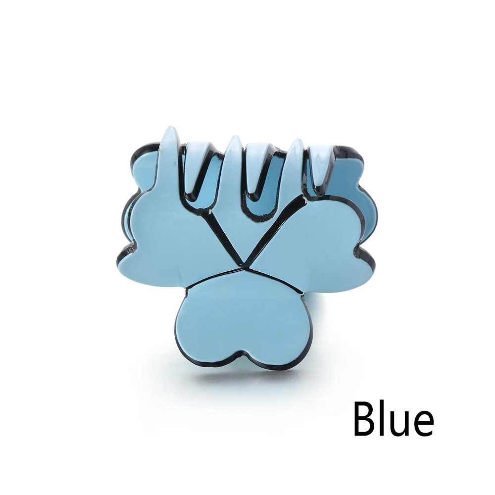 Blue 1 шт. Мини Акриловые четырехлистные клеверные шпильки Женские Красочные заколки-крабы для волос зажим заколки шпильки для волос Инструменты для укладки аксессуары - Цвет: Blue