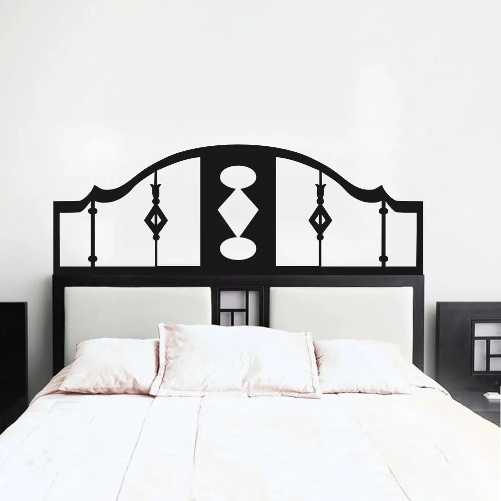 Новейшая модная абстрактная Настенная Наклейка с изголовьем геометрический