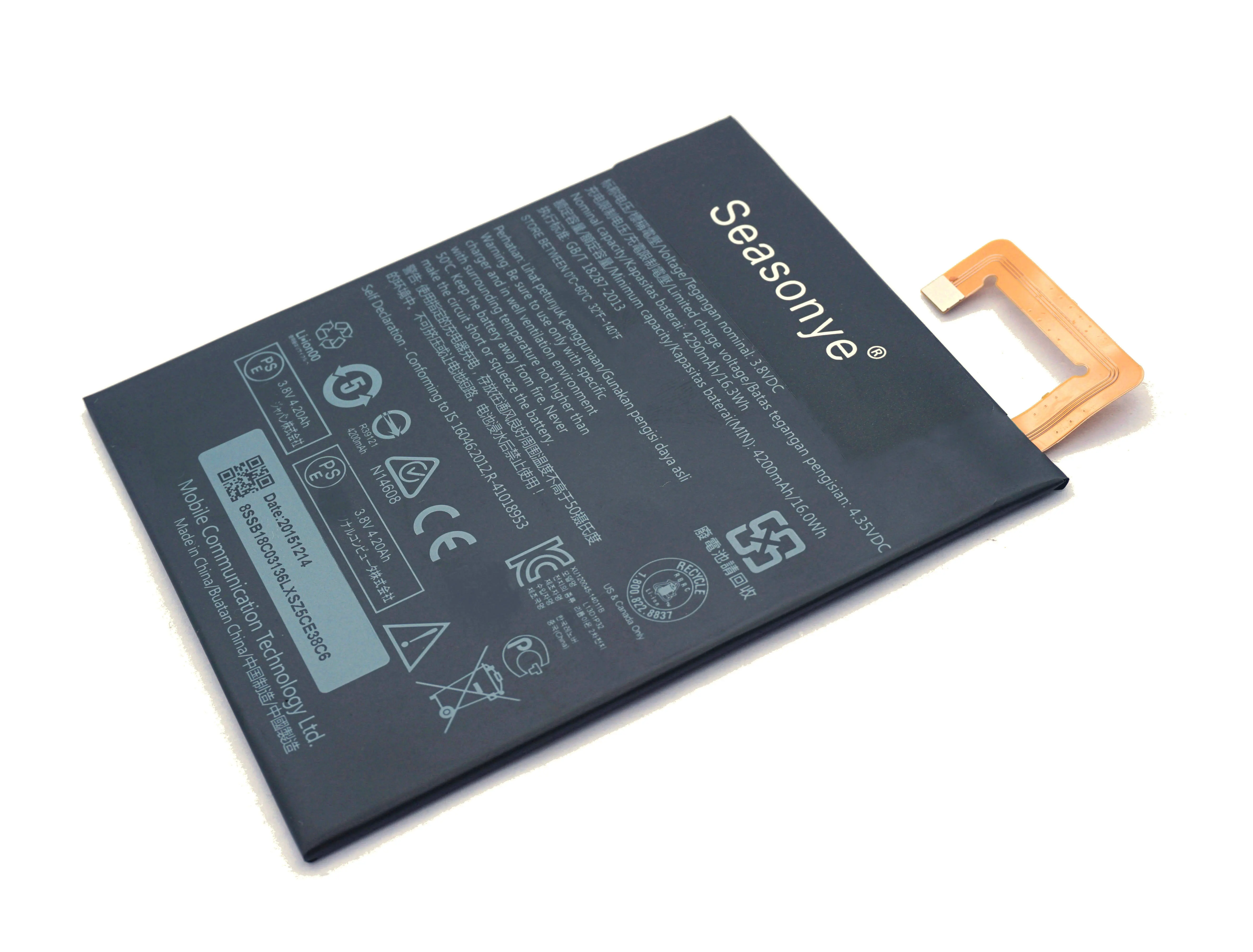 Seasonye 4290 мАч 16.3Wh L13D1P32 запасная батарея для Lenovo Lepad Tab A8 50 A5500 S8 TAB 3 Tab3 8 дюймов TB3 850F