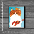 Чемодан с изображением гитары, граффити, детская игрушка, наклейка, декор для ноутбука, скрапбукинга